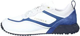 SNEAKER PELLE RIPORTO BLU