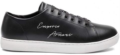 SNEAKER PELLE NERO PARLATO